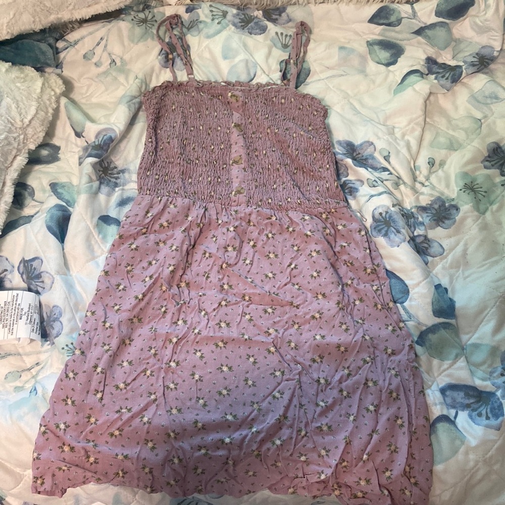 Hollister Lavender Floral Dress